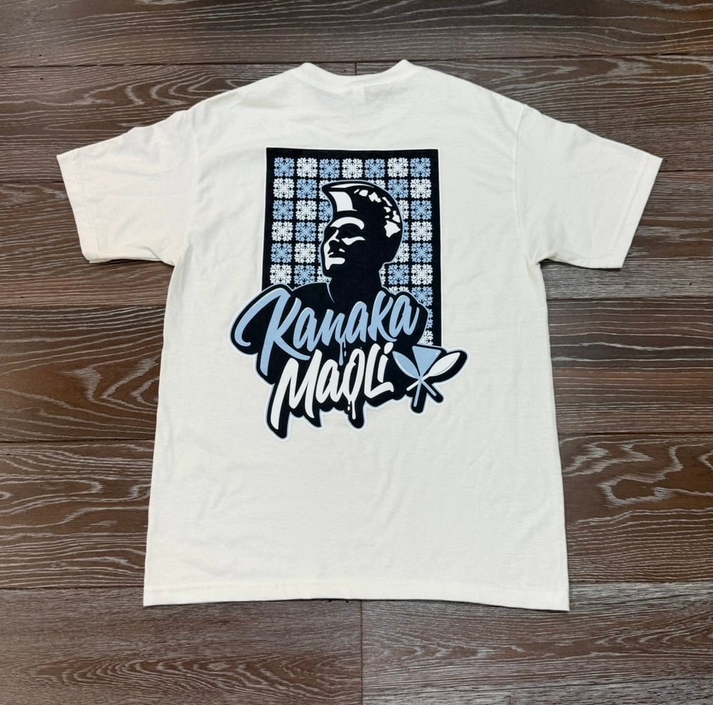 Image of KANAKA MAOLI KAM MEN'S T-SHIRT BLU