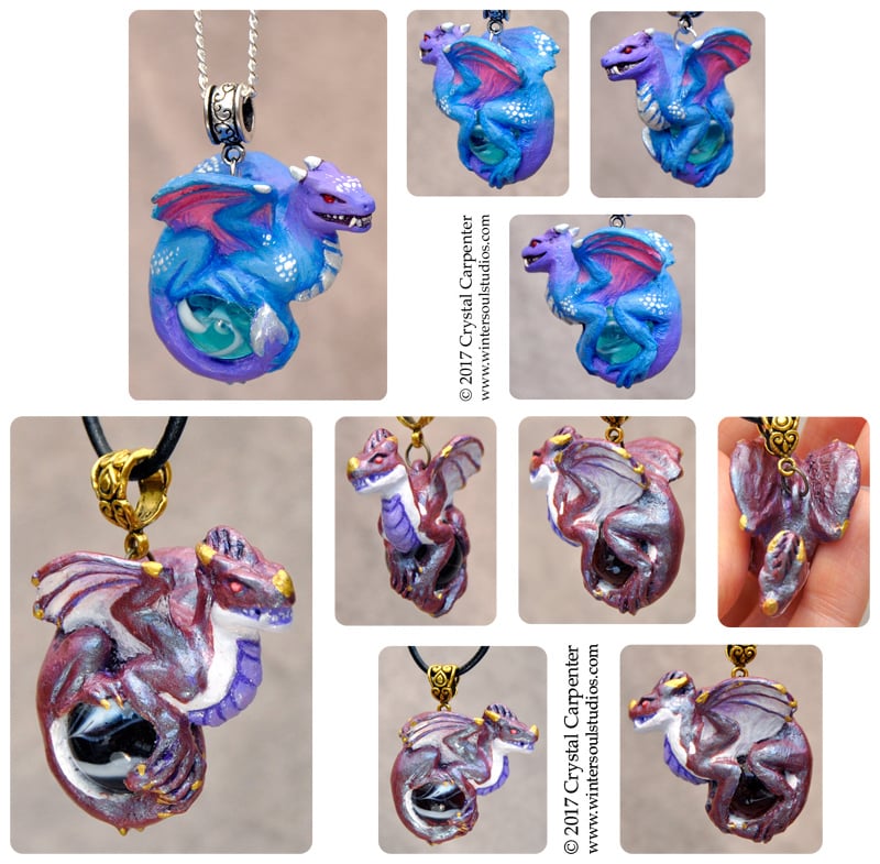 Image of Mini Snarl Dragons- Collectible Necklace