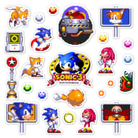Image 1 of Sonic the Hedgehog 3 Sticker/Magnet Sets (25 Pieces) 