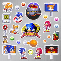 Image 2 of Sonic the Hedgehog 3 Sticker/Magnet Sets (25 Pieces) 