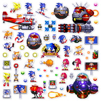 Image 1 of Sonic the Hedgehog 3 Sticker/Magnet Sets (58 Pieces)