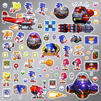 Image 2 of Sonic the Hedgehog 3 Sticker/Magnet Sets (58 Pieces)