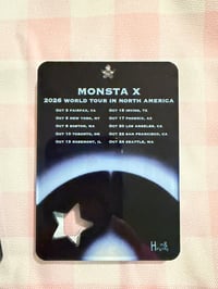 Image 4 of Monsta X 2026 Nexus World Tour Photocard Holder & Wristlet Lanyard Lighstick Holder