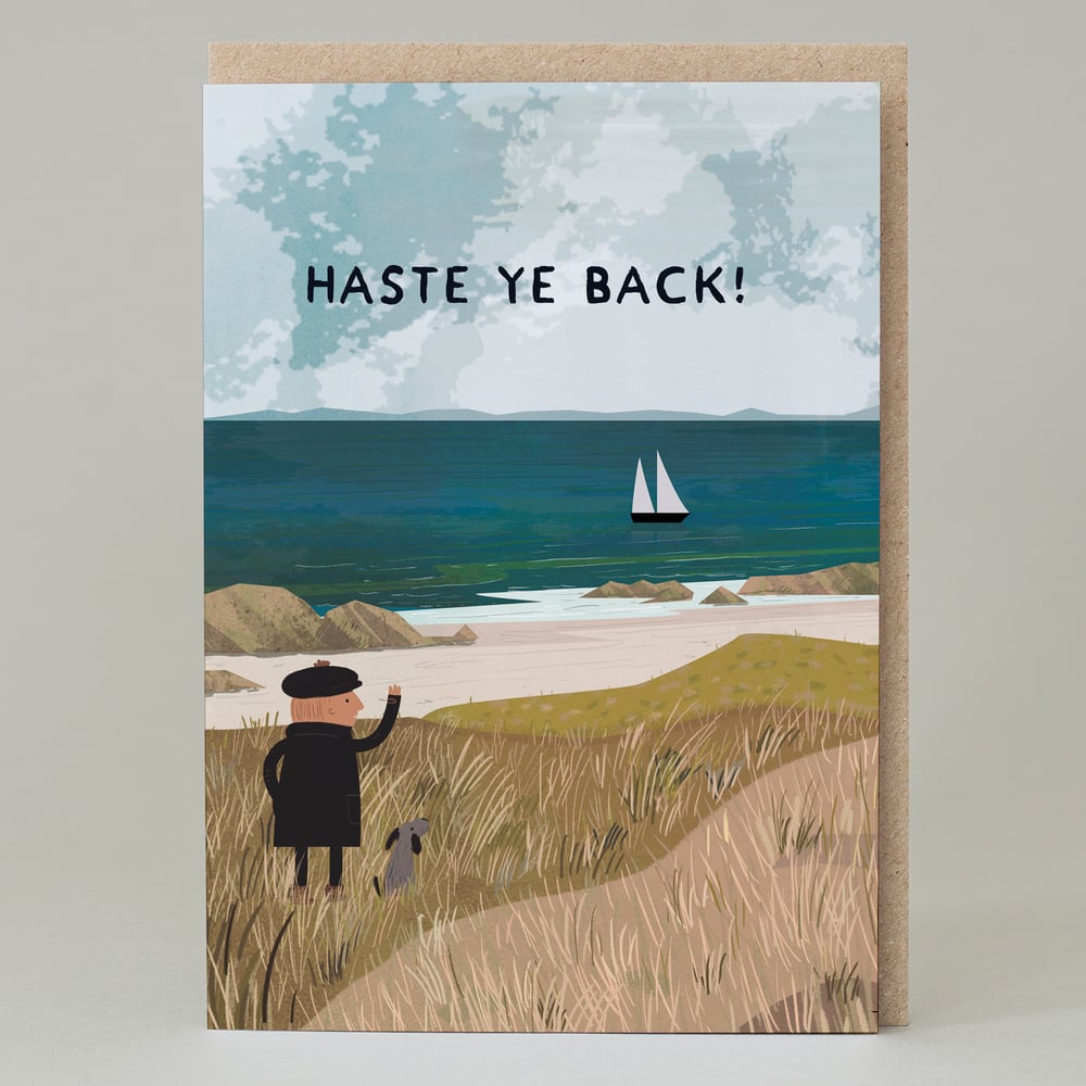 Image of Haste Ye Back Hebridean Landscape Card