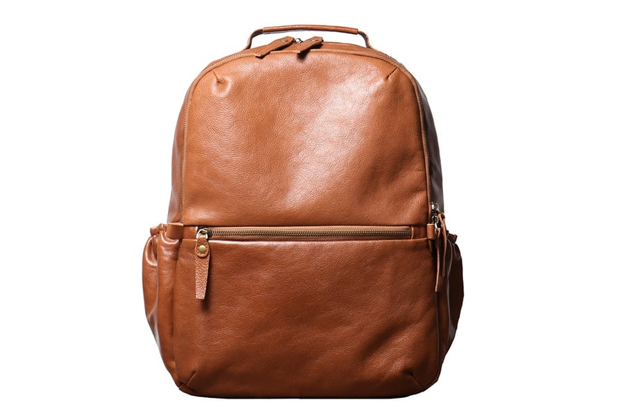 Image of Full Grain Leather Backpack Travel Backpack,Laptop Bag, School Backpack  