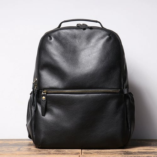 Image of Full Grain Leather Backpack Travel Backpack,Laptop Bag, School Backpack  