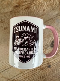 Image 2 of Tsunami Surfboards mug, pink 