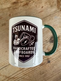 Image 2 of Tsunami Surfboards mug , dark green 