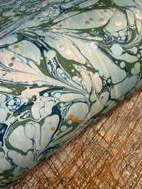 Image 1 of One of a kind hand marbled paper "Angel Wing" 