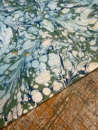 Image 4 of One of a kind hand marbled paper "Angel Wing" 
