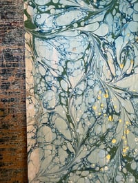 Image 5 of One of a kind hand marbled paper "Angel Wing" 