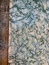 Image 8 of One of a kind hand marbled paper "Angel Wing" 