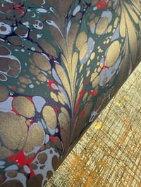 Image 1 of One of a kind hand marbled paper "Lyrical" 