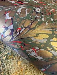 Image 5 of One of a kind hand marbled paper "Lyrical" 