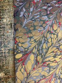 Image 6 of One of a kind hand marbled paper "Lyrical" 