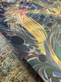 Image 4 of One of a kind hand marbled paper "Wildstyle" 