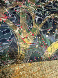 Image 1 of One of a kind hand marbled paper "Wildstyle" 