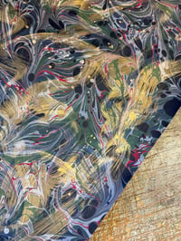 Image 6 of One of a kind hand marbled paper "Wildstyle" 