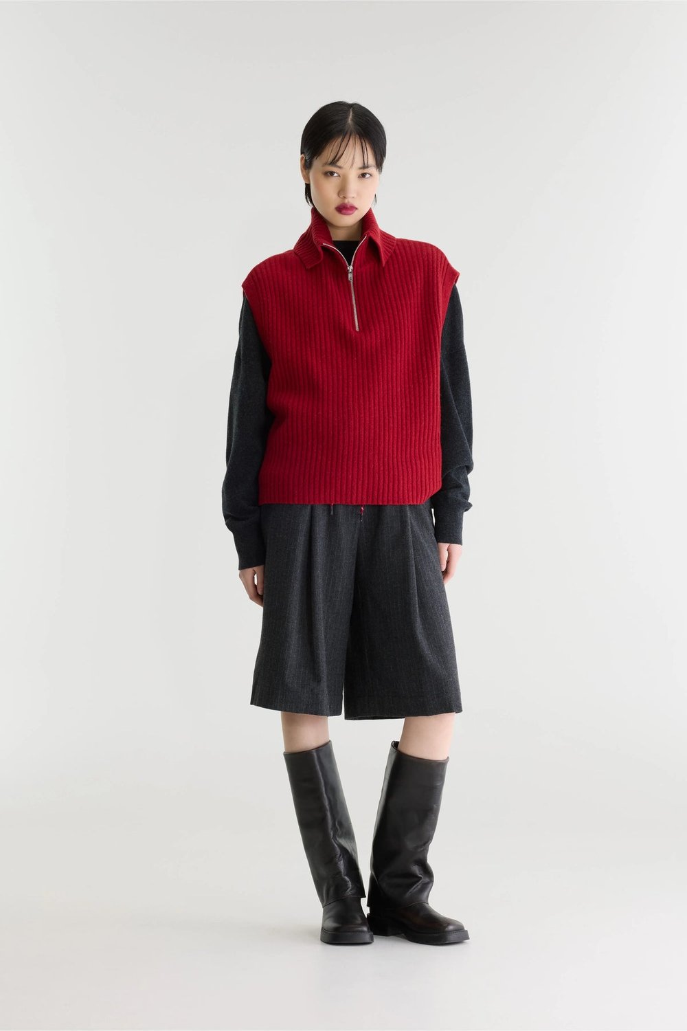 Image of 1-Chaleco Amer Cranberry