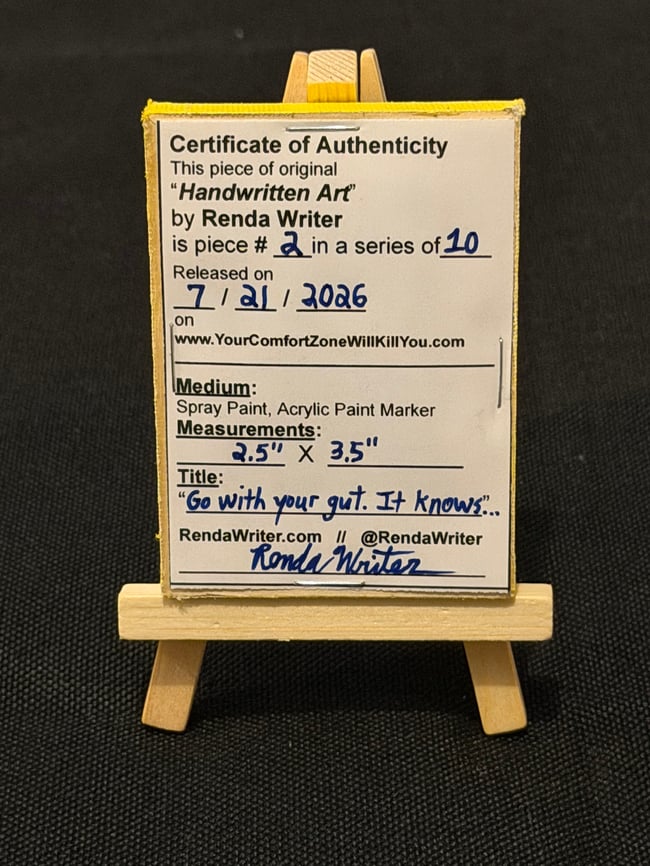 2.5” x 3.5” Mini Canvas / Series of 10 - Released on 7/21/26