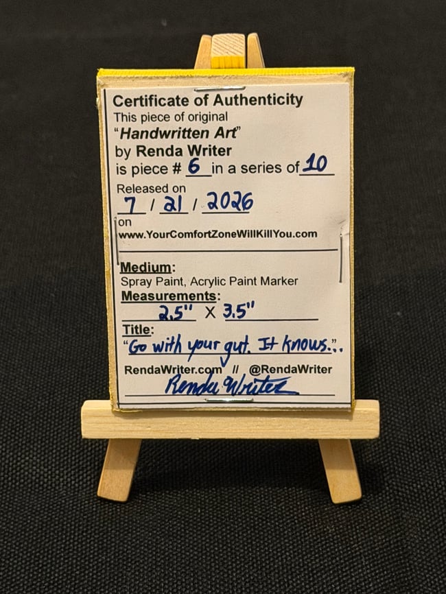 2.5” x 3.5” Mini Canvas / Series of 10 - Released on 7/21/26