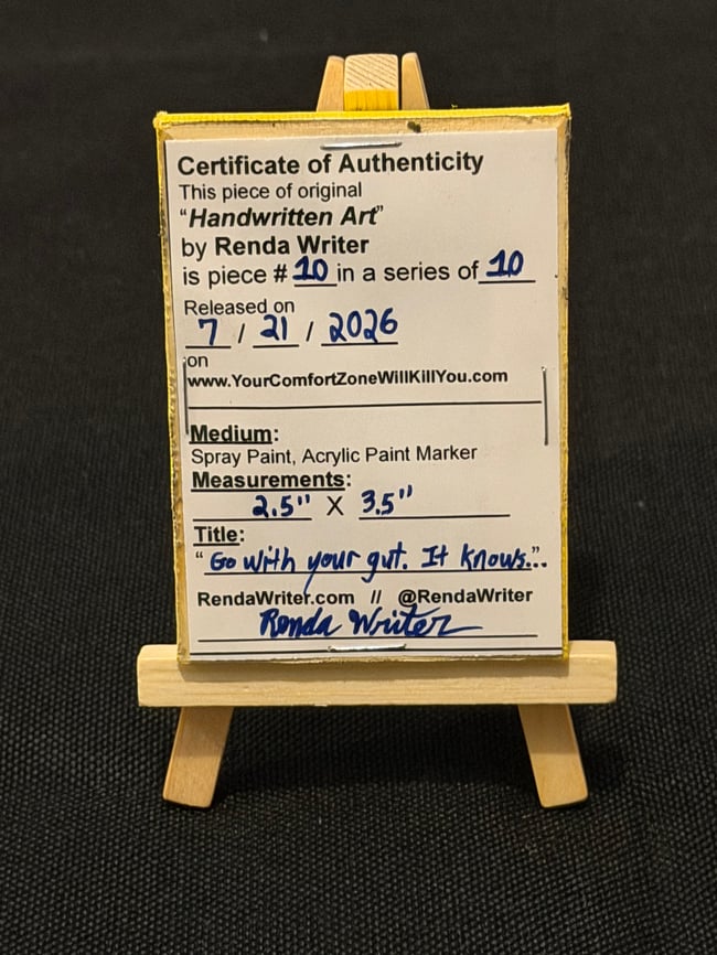 2.5” x 3.5” Mini Canvas / Series of 10 - Released on 7/21/26