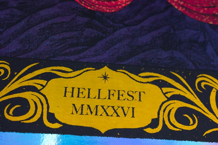 Elder Hellfest 2026 - Screenprinted Poster Image 5