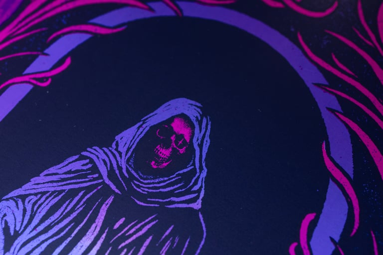 Uncle Acid & the Deadbeats, Hellfest 2026 - Screenprinted Poster Image 2