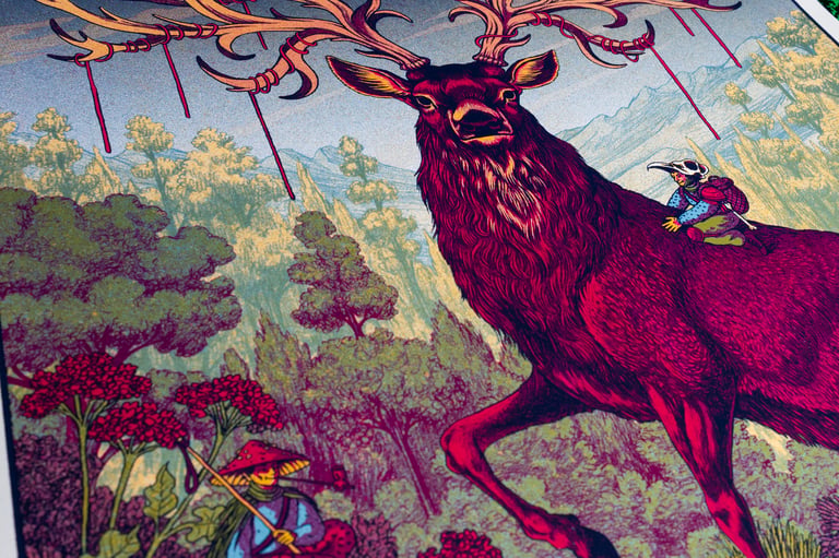 Deer // Screen printed Artprint Image 2