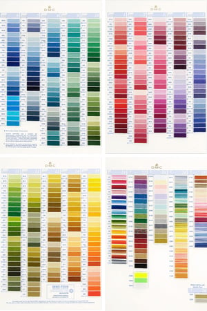 Image of DMC Real Thread Color Card