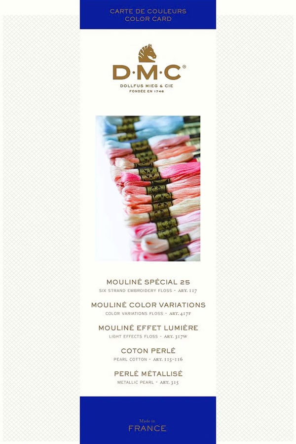 Image of DMC Real Thread Color Card