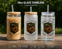 Honey Badgers 18oz Glass Tumbler Collection