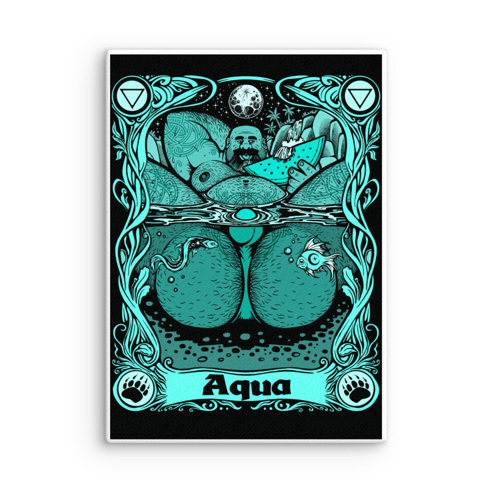 Aqua BIG Canvas