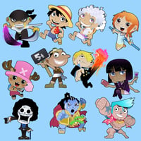 Image 1 of STICKERS- ONE PIECE STRAW HAT PIRATES