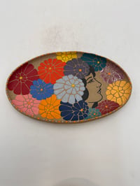 Image 2 of Lady and Flowers Platter 
