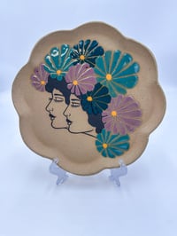 Image 1 of Flower Platter with Ladies