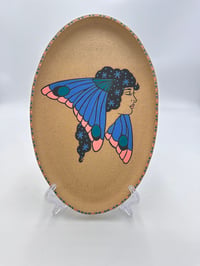 Image 1 of Pink and Blue Butterfly Lady