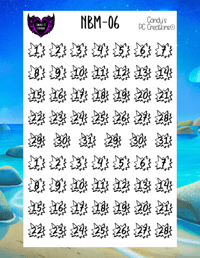 Image 18 of Day of the Week and Number Burst Planner Sticker O Font