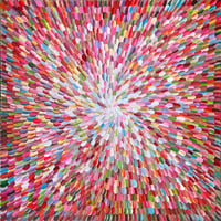 Image 11 of 'Crimson bloom' - 101x101cm