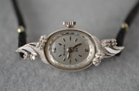 Image 4 of Bulova Diamond Goddess Womens Watch, 14k White Gold with 8 Diamonds, #1009