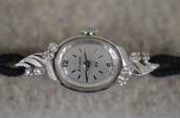 Image 3 of Bulova Diamond Goddess Womens Watch, 14k White Gold with 8 Diamonds, #1009