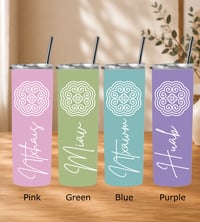 Image 1 of Personalized Hmong Snail Symbol 20 Oz Tumbler