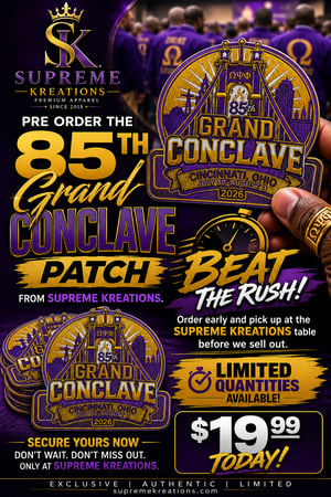 Omega Psi Phi patches