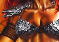 Image 3 of Red Sonja:  Original Oil Painting