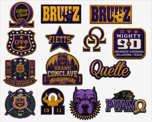 Omega Psi Phi patches