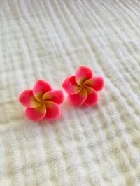 Image 2 of Aloha Plumeria Studs