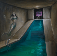 She doesnt belong SIGNED PRINT acrylic painting by Anton-Constantin Anastassov 