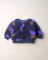 Image 1 of Veste Hugo · Teddy réversible · Motif tulipes