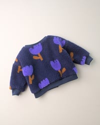 Image 3 of Veste Hugo · Teddy réversible · Motif tulipes