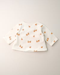 Image 4 of Cache-coeur Isadora · Petites oranges · Coton biologique